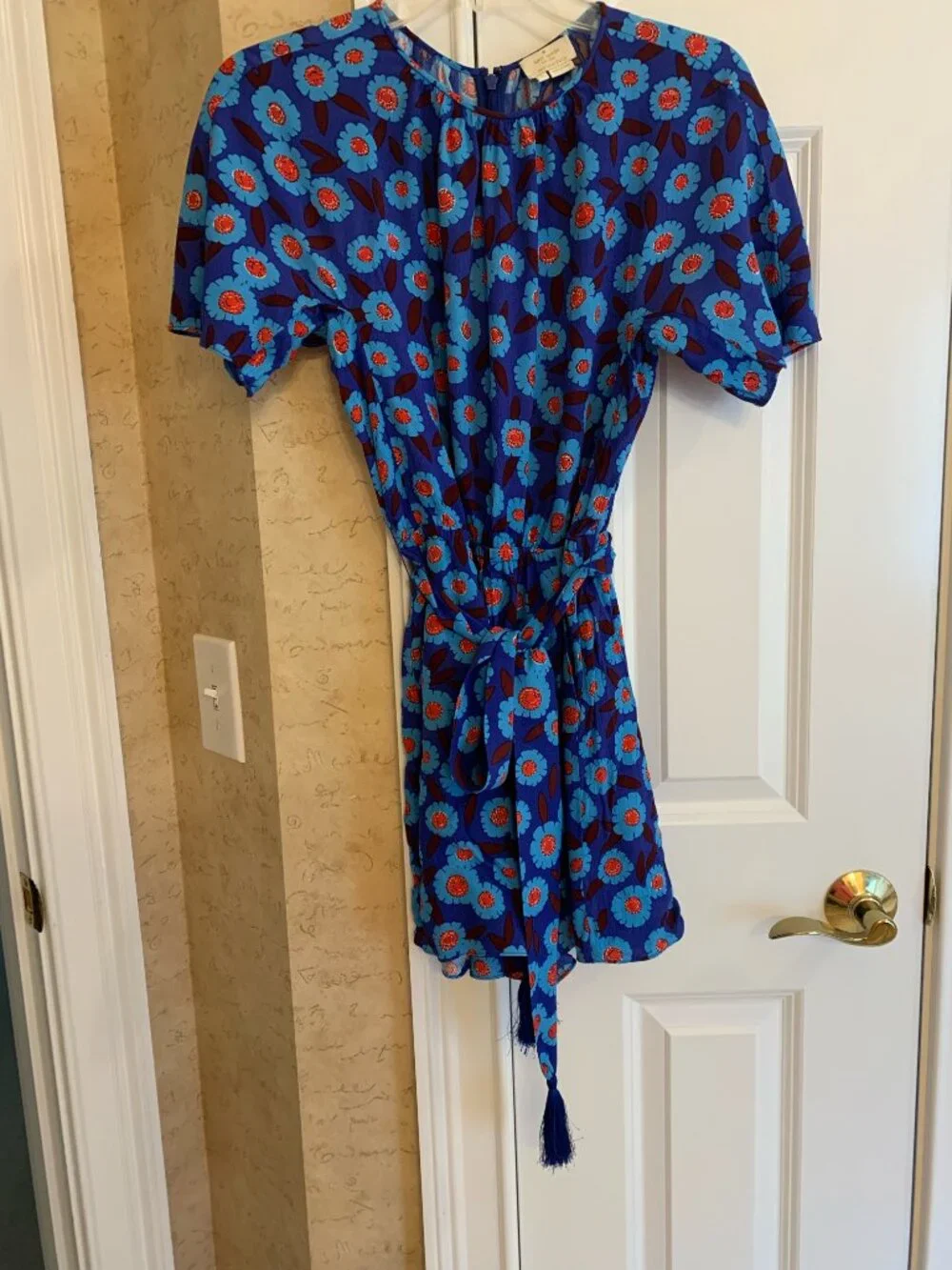 Kate Spade Tangier Floral Crepe Jumpsuit Small